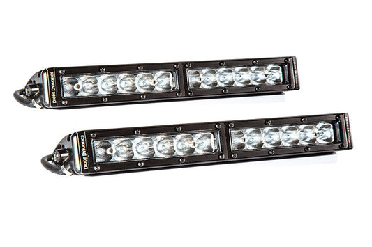 12 Inch LED Light Bar Single Row Straight Clear Wide Pair Stage Series Diode Dynamics-1