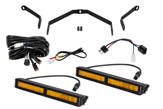 Diode Dynamics Tundra 12 Inch LED Driving Light Kit Amber Diode Dynamics