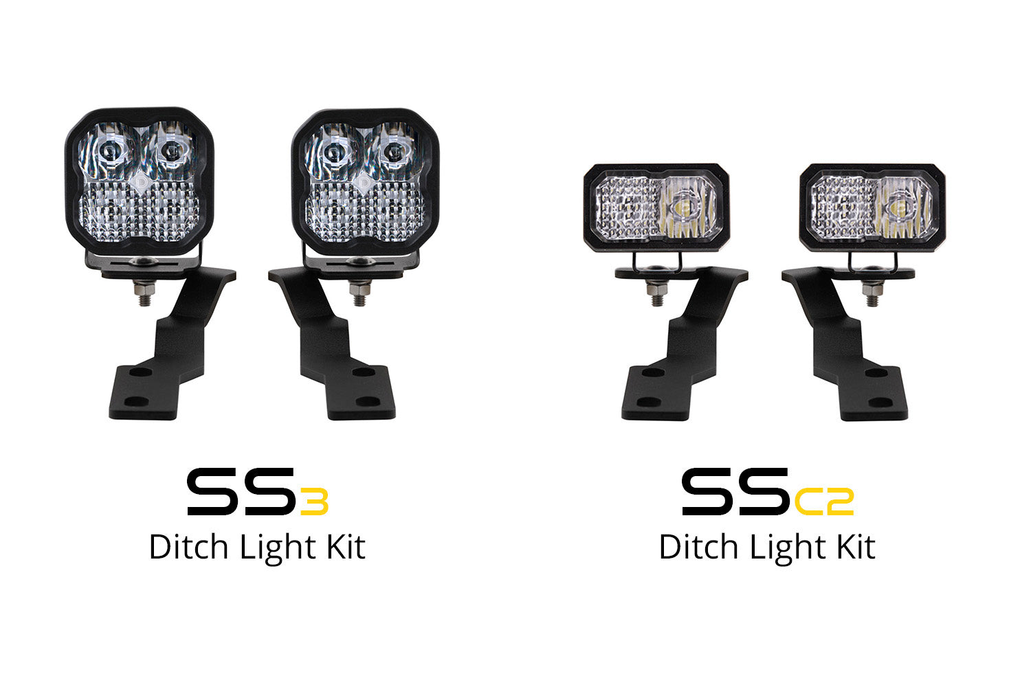 Diode Dynamics Tacoma Ditch Light Kit SS3 LED For 16-20 Toyota Tacoma Sport Driving Diode Dynamics