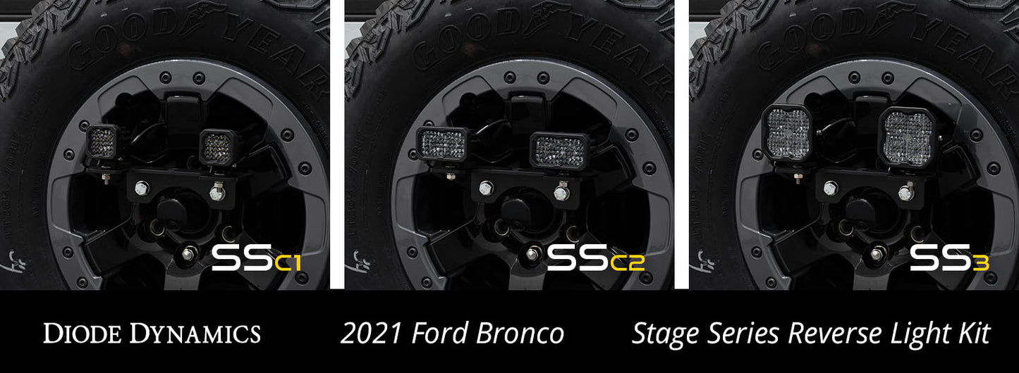 Diode Dynamics Stage Series Reverse Light Kit for 2021-2022 Ford Bronco C2 Pro Diode Dymanics