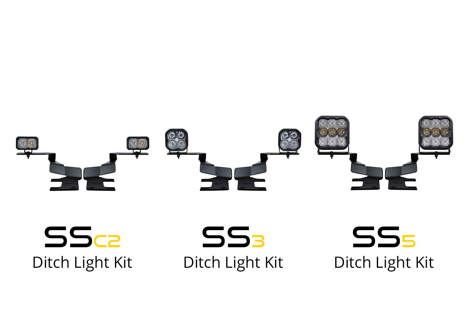 Diode Dynamics Stage Series Ditch Light Kit for 2017-2022 Ford Super Duty, C2 Pro White Combo Diode Dynamics