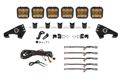 20-Present Polaris RZR SS5 Sport CrossLink Roof Combo Lightbar Kit Diode Dynamics