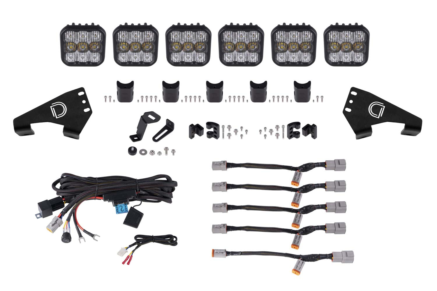 20-Present Polaris RZR SS5 Pro CrossLink Roof Combo Lightbar Kit Diode Dynamics-7