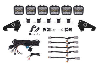 20-Present Polaris RZR SS5 Pro CrossLink Roof Combo Lightbar Kit Diode Dynamics-7