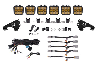 20-Present Polaris RZR SS5 Pro CrossLink Roof Combo Lightbar Kit Diode Dynamics
