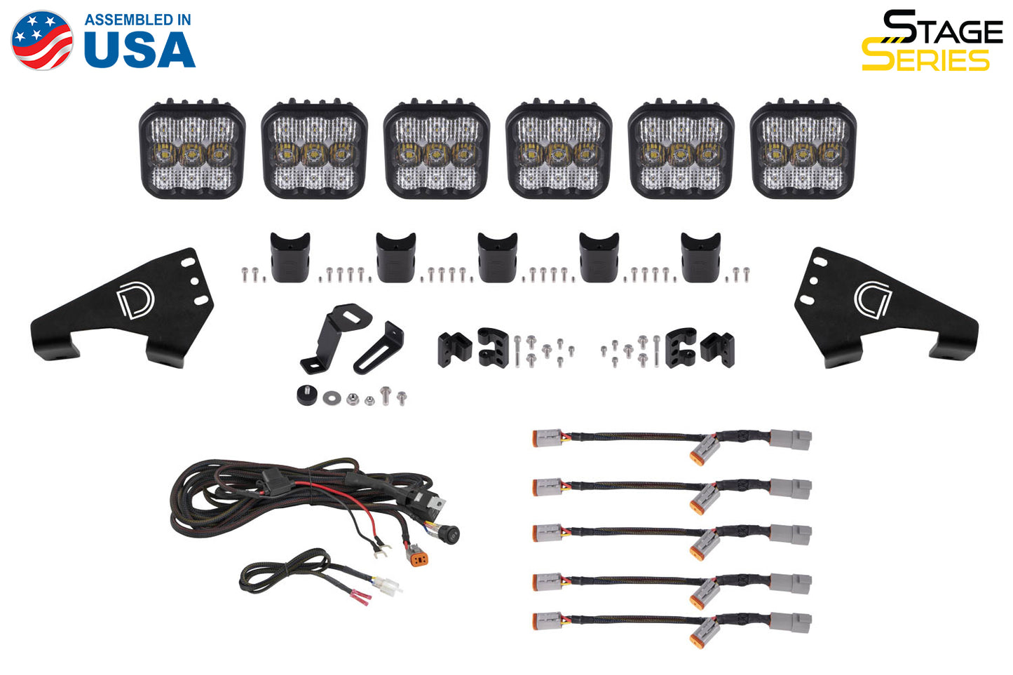 20-Present Polaris RZR SS5 Pro CrossLink Roof Combo Lightbar Kit Diode Dynamics-6