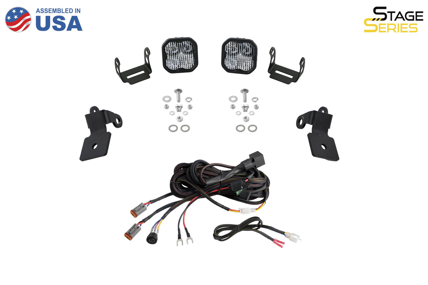 20-Present Polaris RZR A-Pillar LED Pod Bracket Kit Diode Dynamics-7