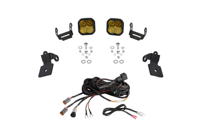 20-Present Polaris RZR A-Pillar LED Pod Kit SS3 Pro Combo Diode Dynamics