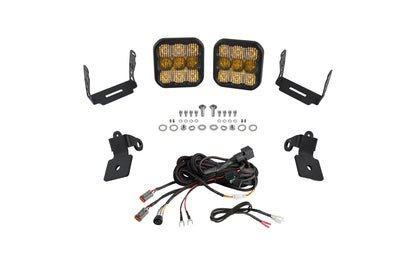 20-Present Polaris RZR A-Pillar LED Pod Kit SS5 Sport Combo Diode Dynamics