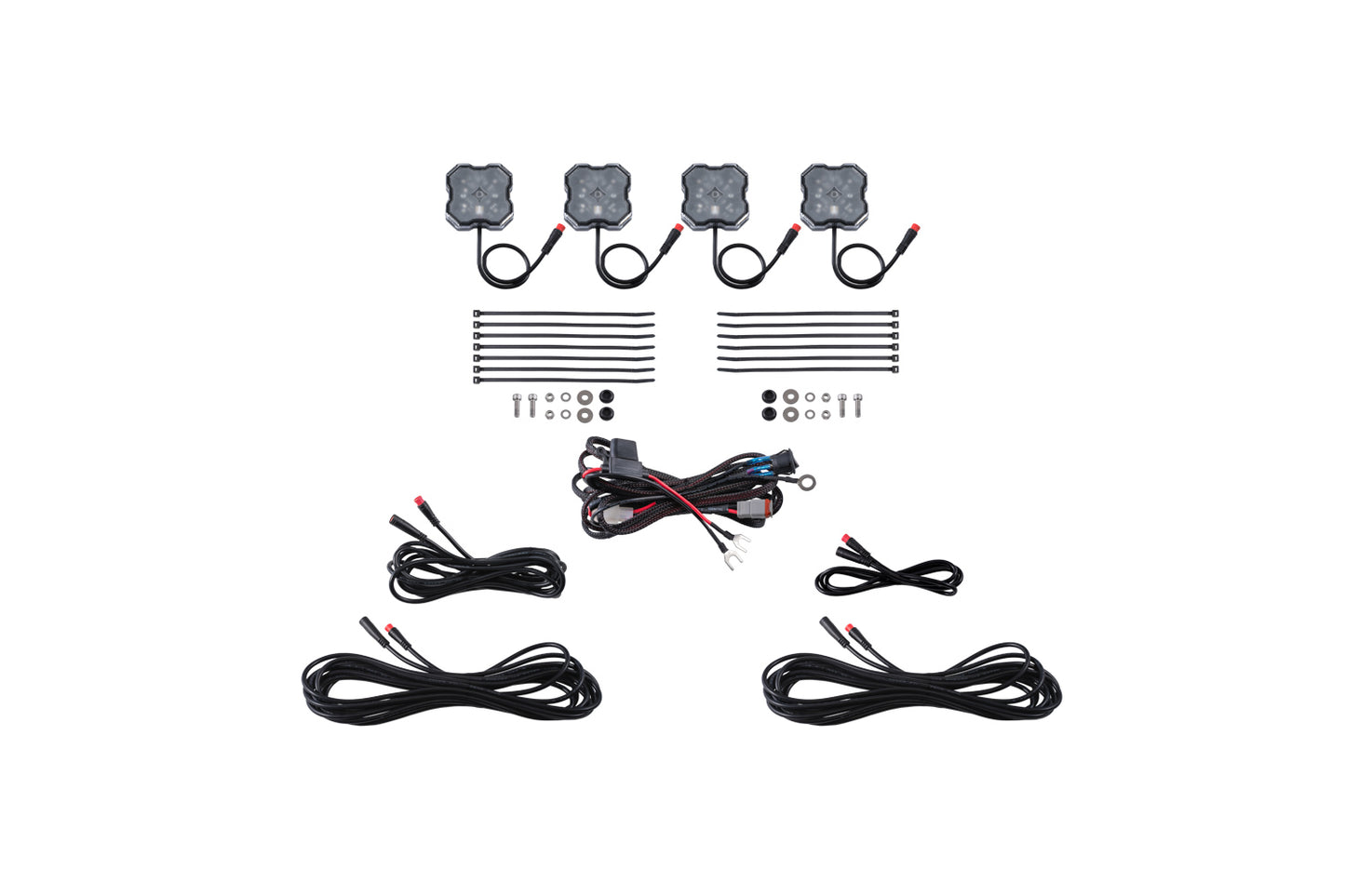 Diode Dynamics RGBW Rock Light Installer Kit (4-pack)