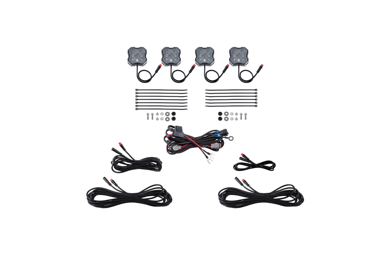 Diode Dynamics RGBW Rock Light Installer Kit (4-pack)