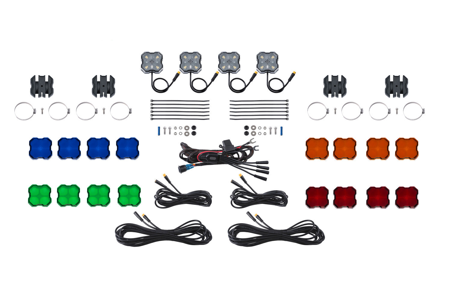 Diode Dynamics Stage Series Rock Light Installer Kit for Honda Talon, White