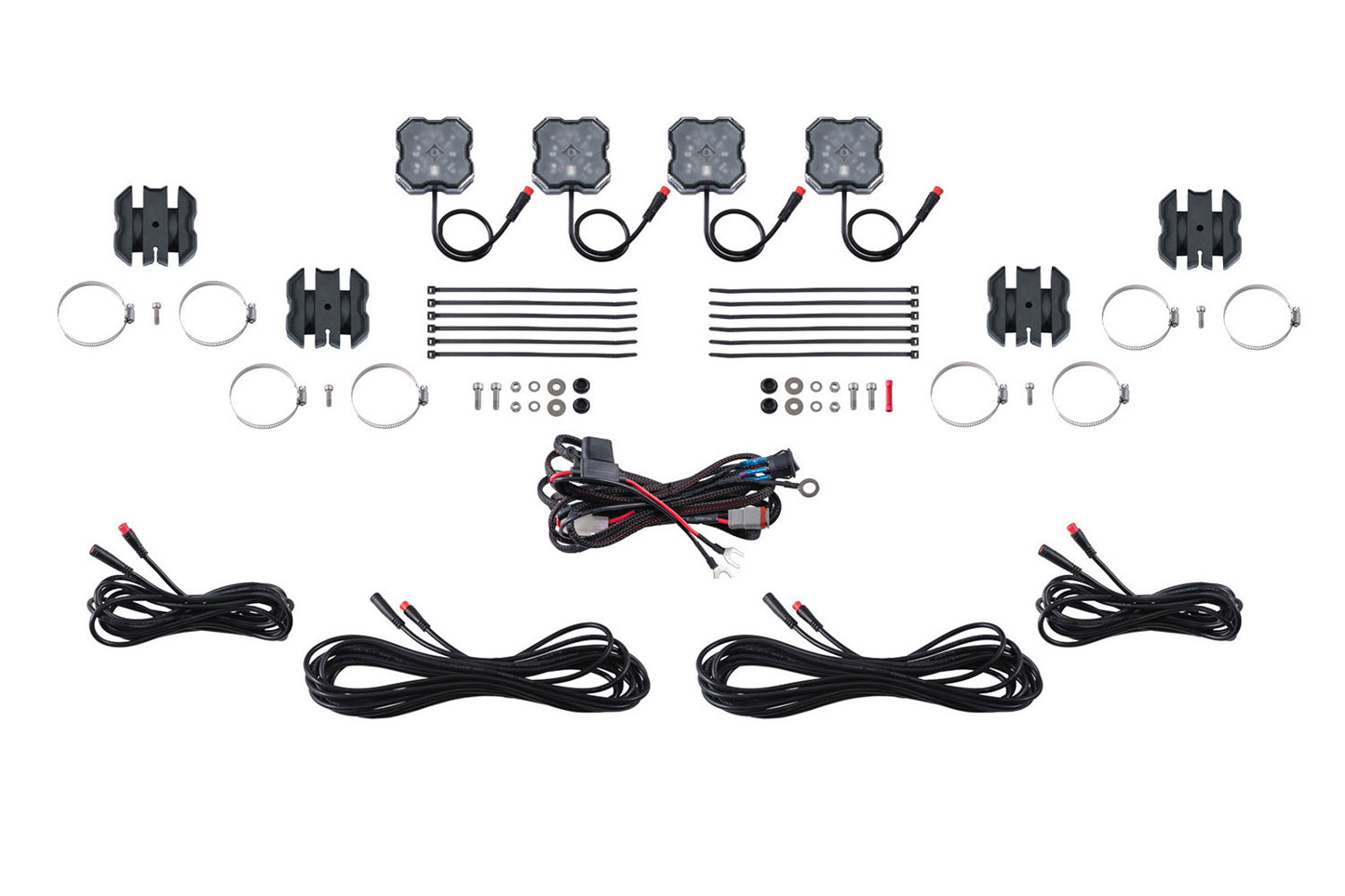 Diode Dynamics Stage Series Rock Light Installer Kit for Honda Talon, RGBW
