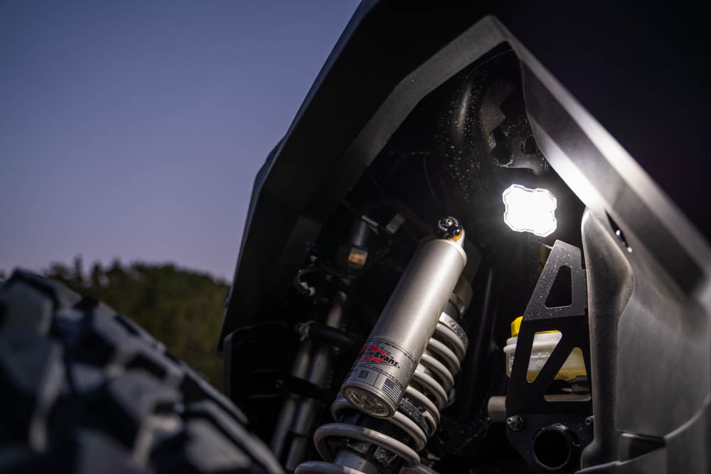 Diode Dynamics Stage Series SXS Rock Light Installer Kit, White Diffused M8 (8-pack)