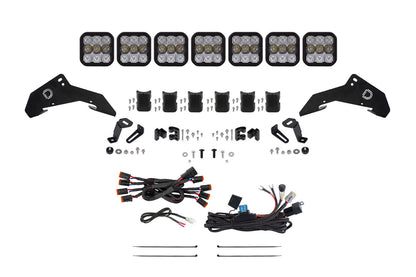 2019-2024 Honda Talon, SS5 Pro CrossLink Roof White Combo Lightbar Kit Diode Dynamics