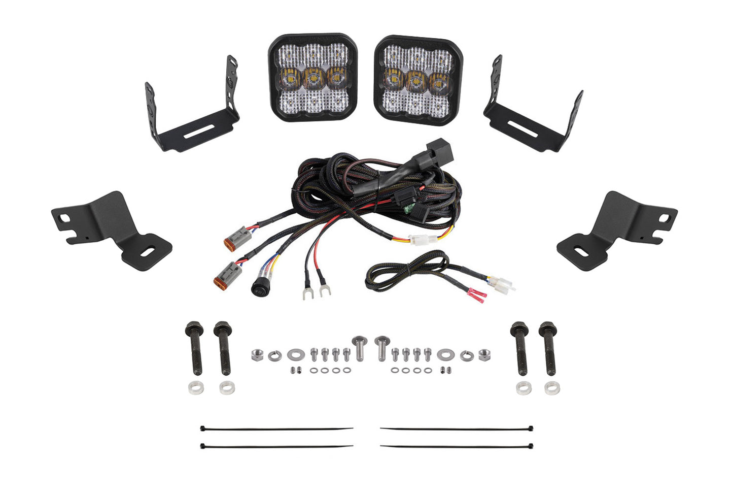 Diode Dynamics Stage Series Ditch Light Kit for 2019-2024 Polaris RZR XP, SS5 Sport White Combo