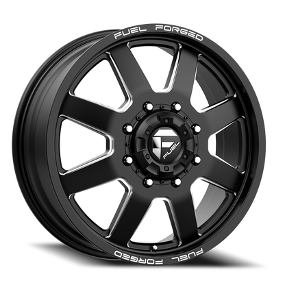 Dually 20X8.25 FF09D Dually DE09 BK Matte Black Milled Fuel Off Road Wheels-15
