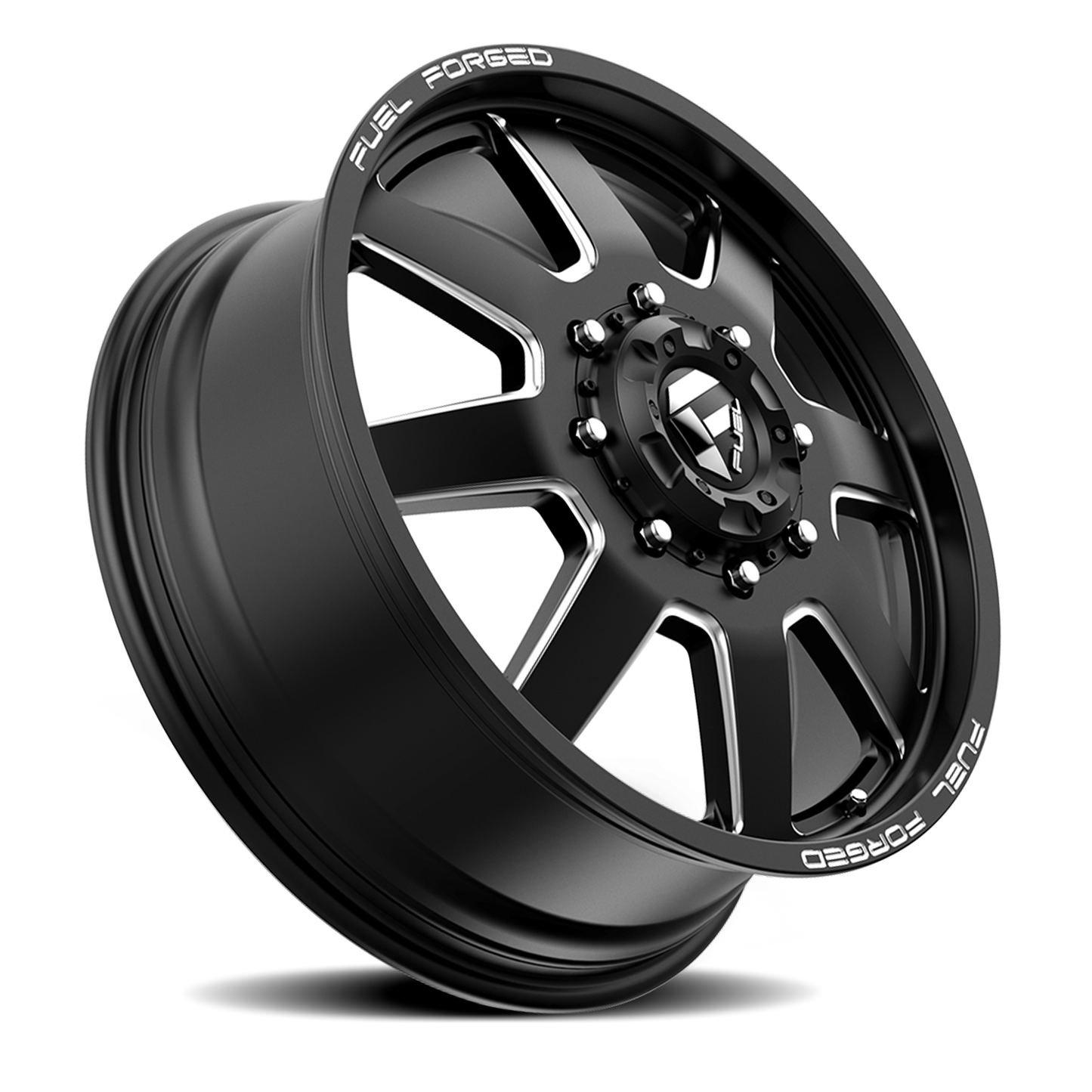 Dually 20X8.25 FF09D Dually DE09 BK Matte Black Milled Fuel Off Road Wheels-16