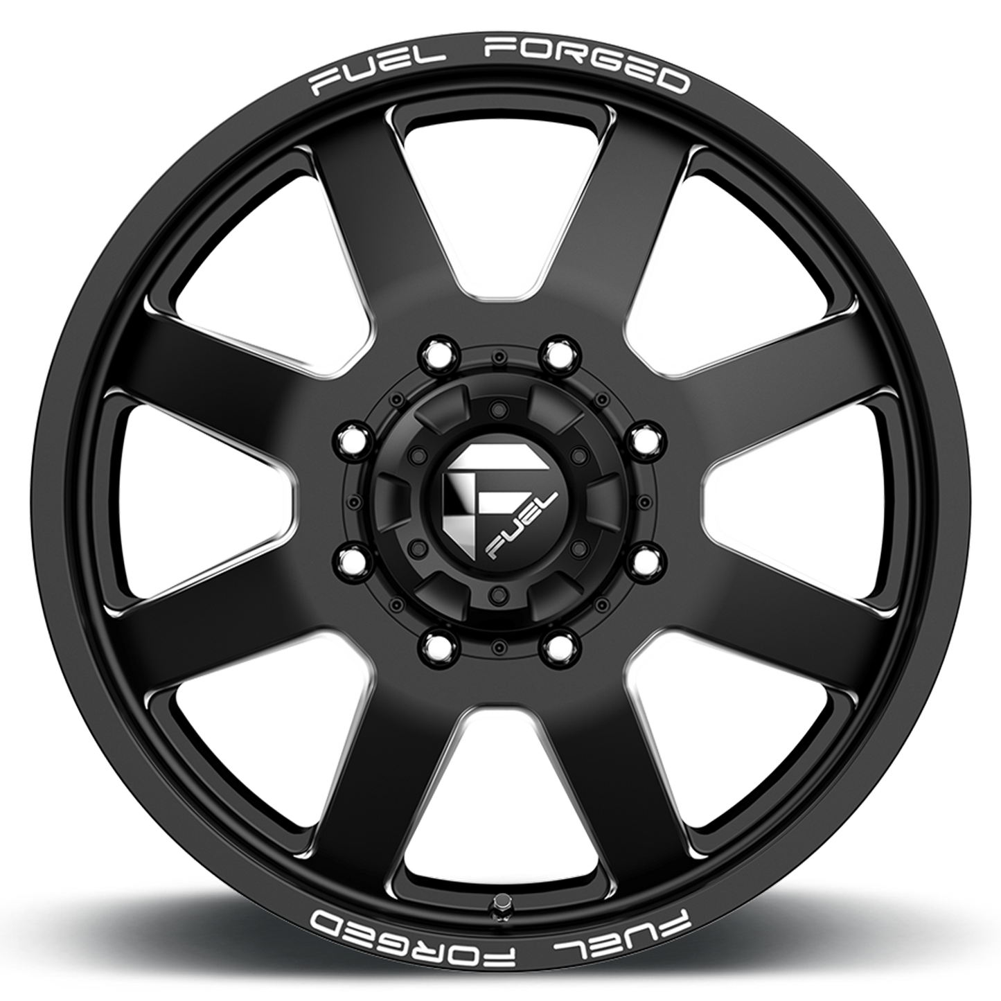 Dually 20X8.25 FF09D Dually DE09 BK Matte Black Milled Fuel Off Road Wheels-17