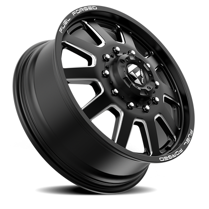Dually 20X8.25 FF09D Dually DE09 BK Matte Black Milled Fuel Off Road Wheels-4