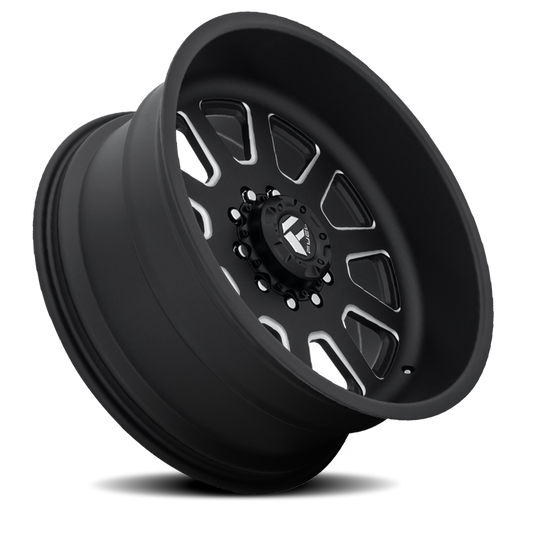 Dually 22X12 FF09D Dually DE09 Super Single BK Matte Black Milled Fuel Off Road Wheels-1