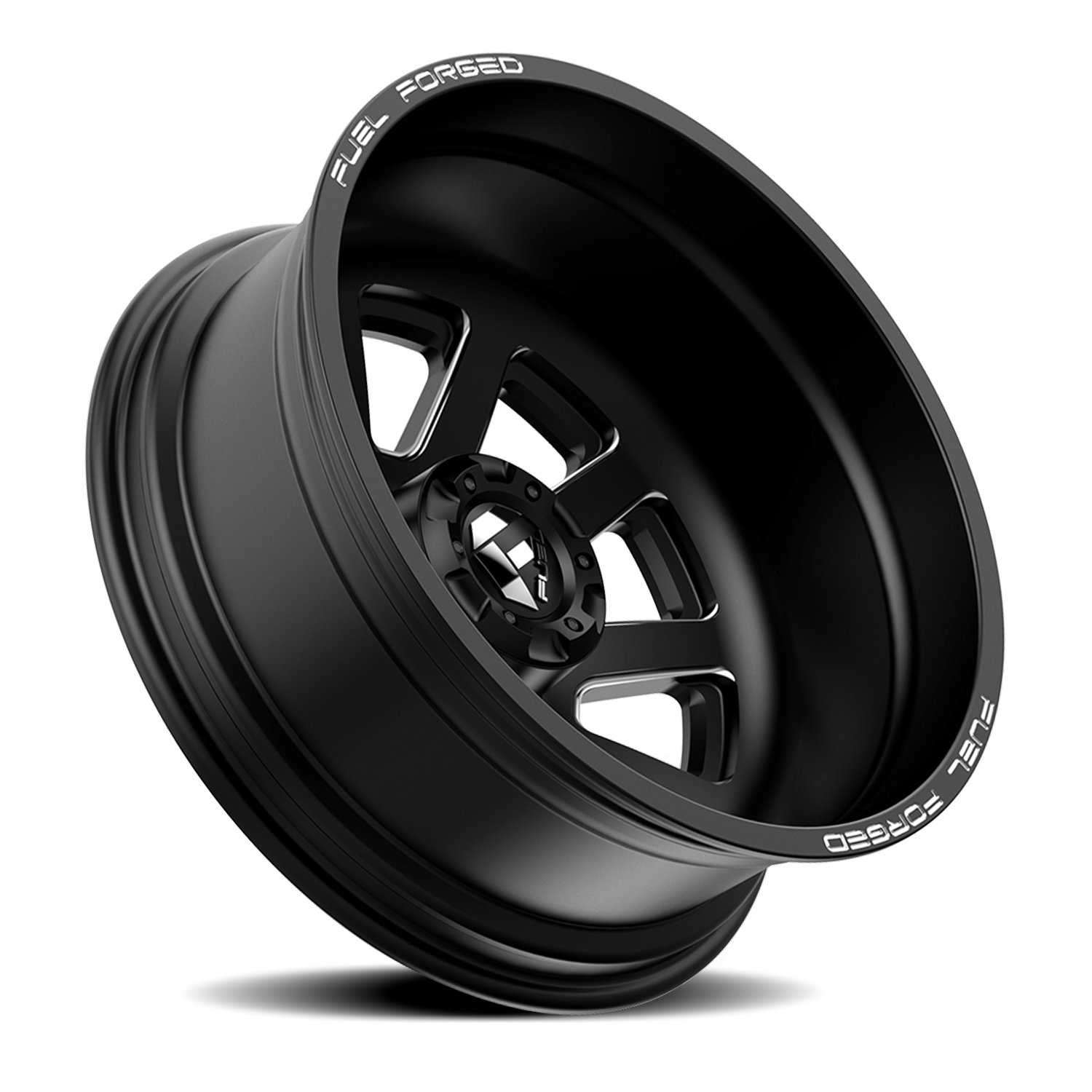Dually 22X8.5 FF09D Dually DE09 BK Matte Black Milled Fuel Off Road Wheels-7