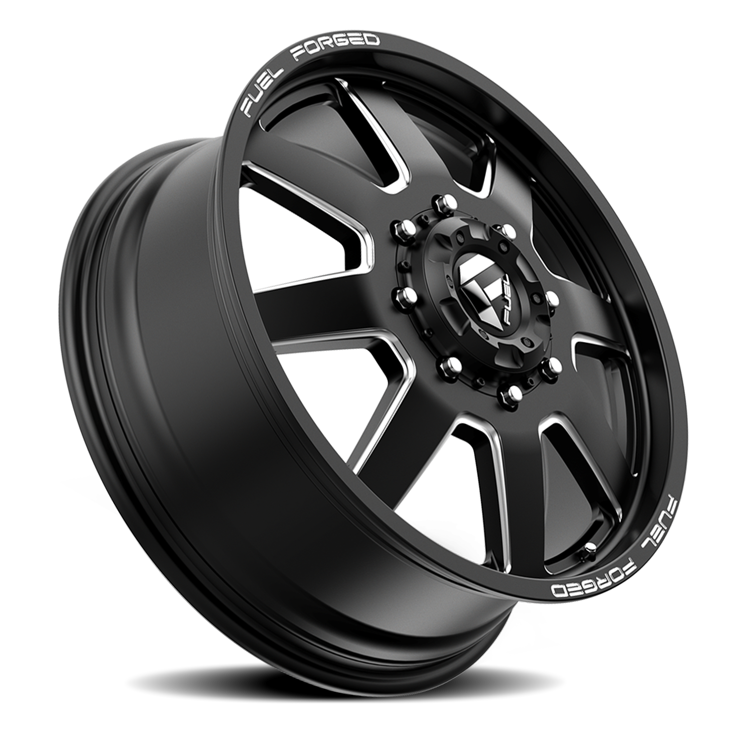Dually 22X8.5 FF09D Dually DE09 BK Matte Black Milled Fuel Off Road Wheels-10