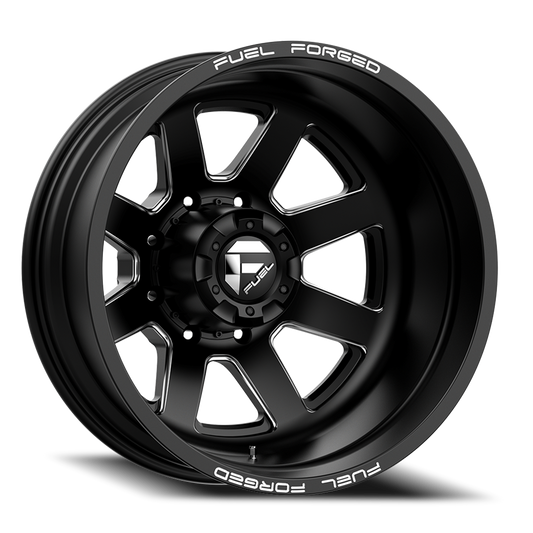 Dually 22X8.5 FF09D Dually DE09 BK Matte Black Milled Fuel Off Road Wheels