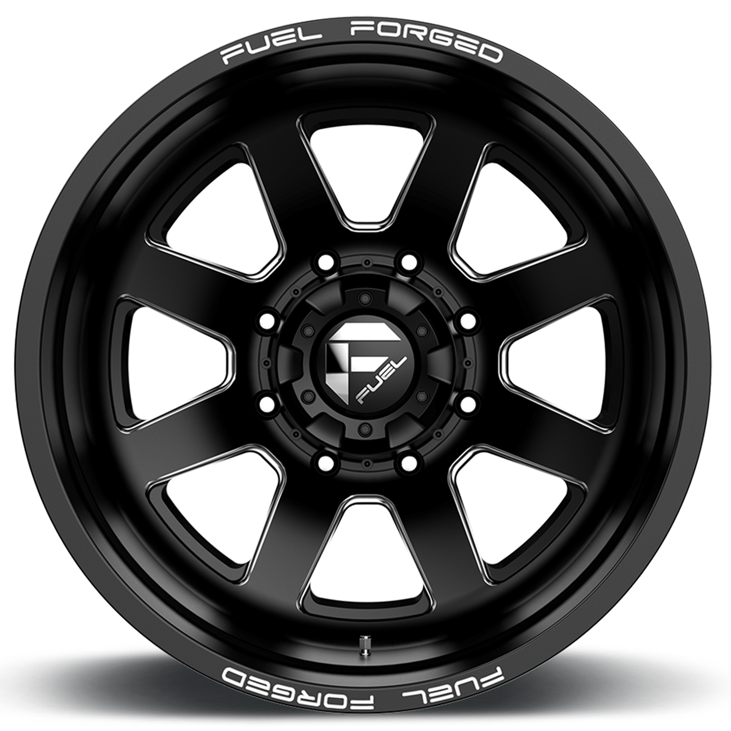 Dually 24X8.25 FF09D Dually DE09 BK Matte Black Milled Fuel Off Road Wheels-29