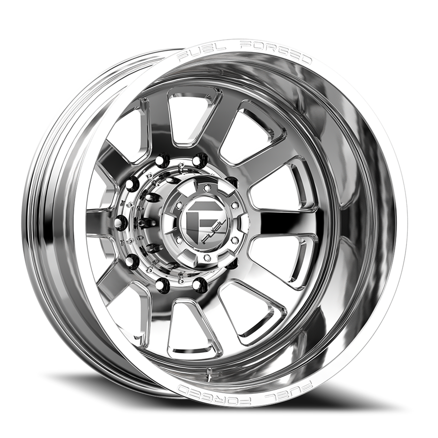 Dually 20X8.25 FF09D Dually DE09 PO Polished Fuel Off Road Wheels