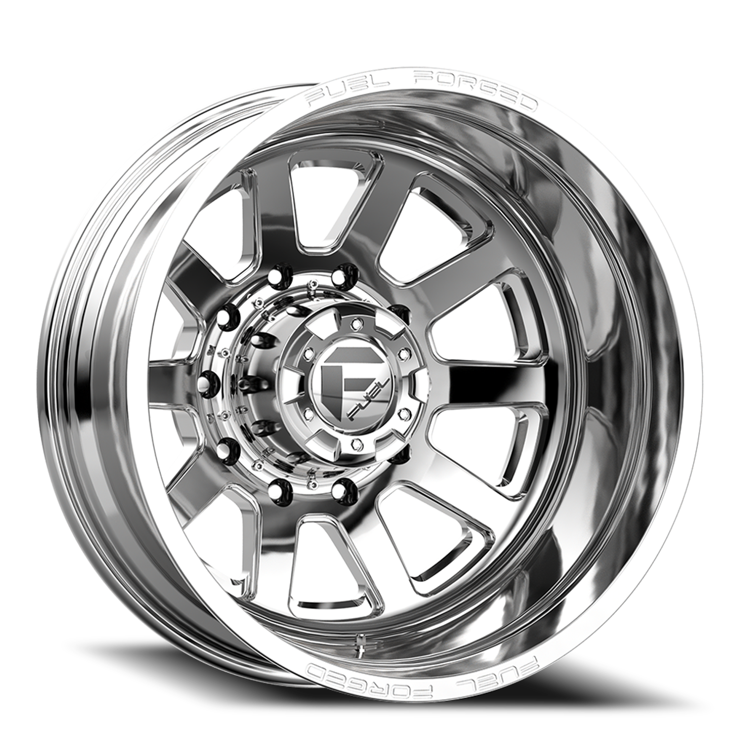 Dually 20X8.25 FF09D Dually DE09 PO Polished Fuel Off Road Wheels