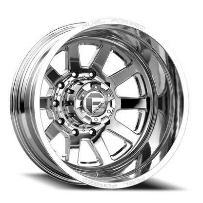 Dually 20X8.25 FF09D Dually DE09 PO Polished Fuel Off Road Wheels