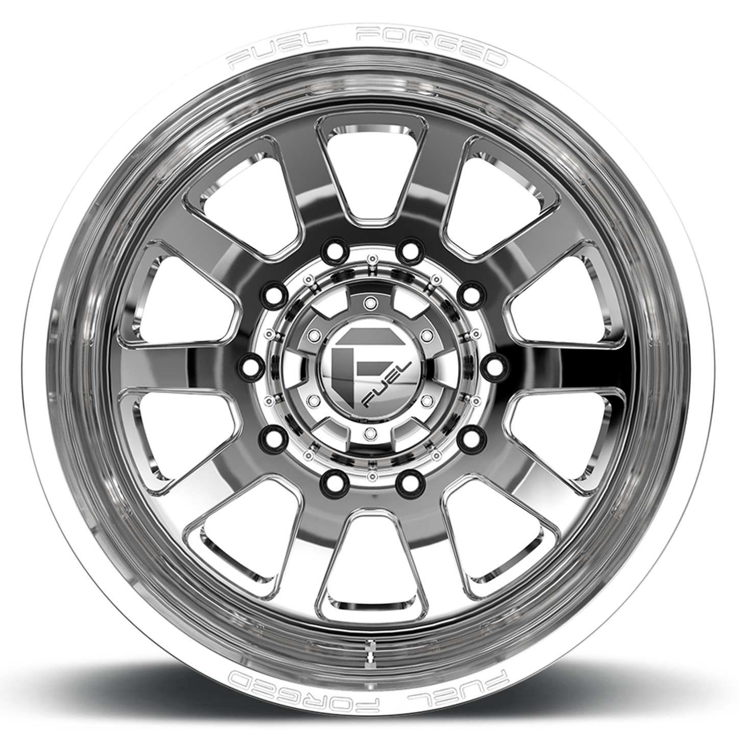 Dually 20X8.25 FF09D Dually DE09 PO Polished Fuel Off Road Wheels-2
