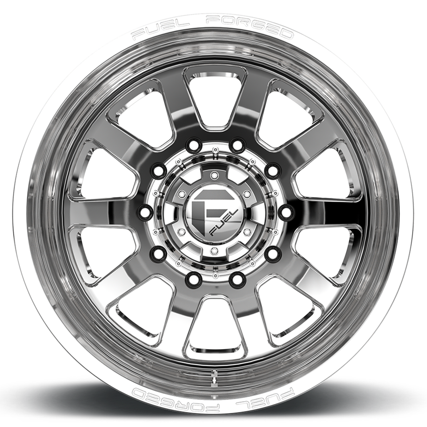 Dually 20X8.25 FF09D Dually DE09 PO Polished Fuel Off Road Wheels-2