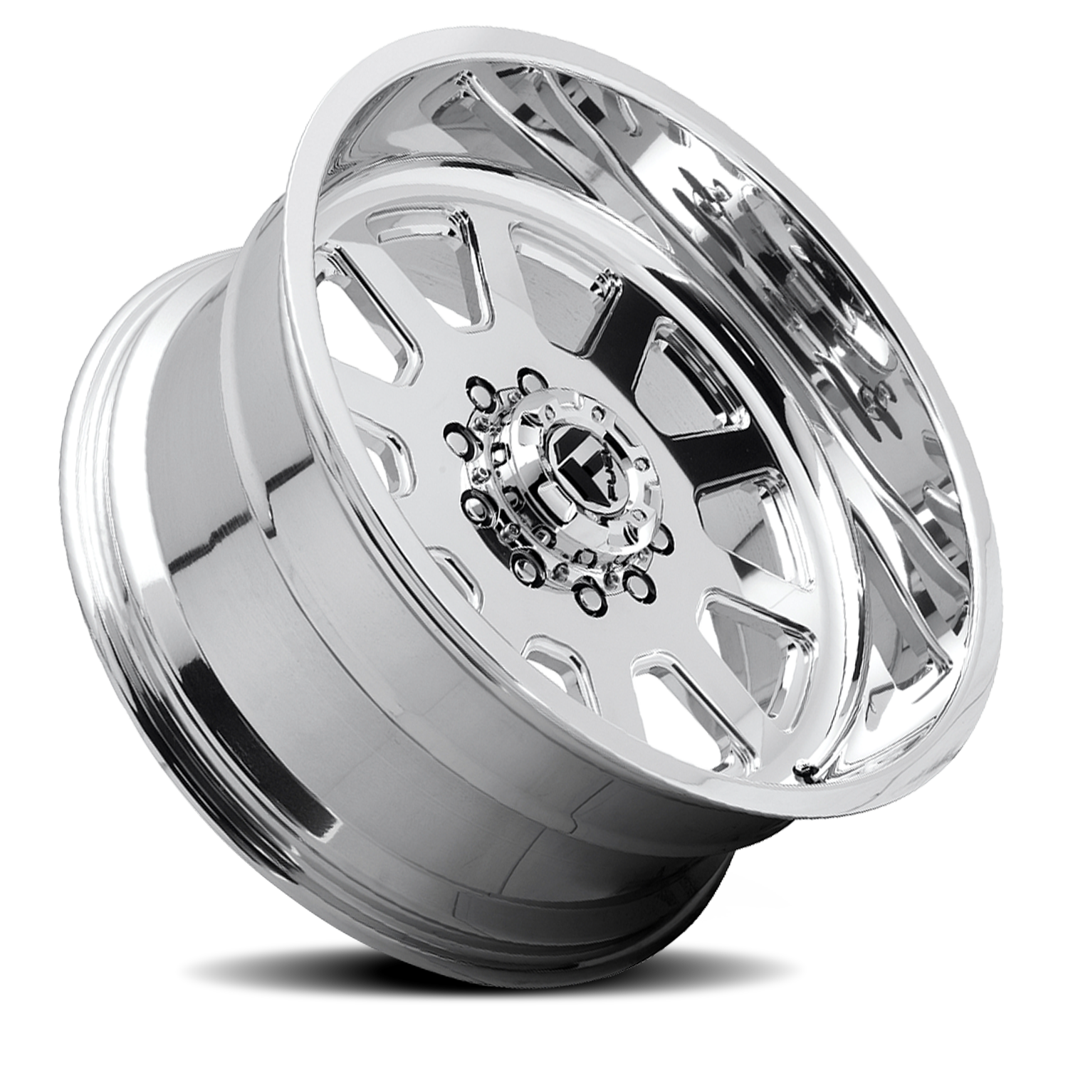 Dually 22X12 FF09D Dually DE09 Super Single PO Polished Fuel Off Road Wheels-1