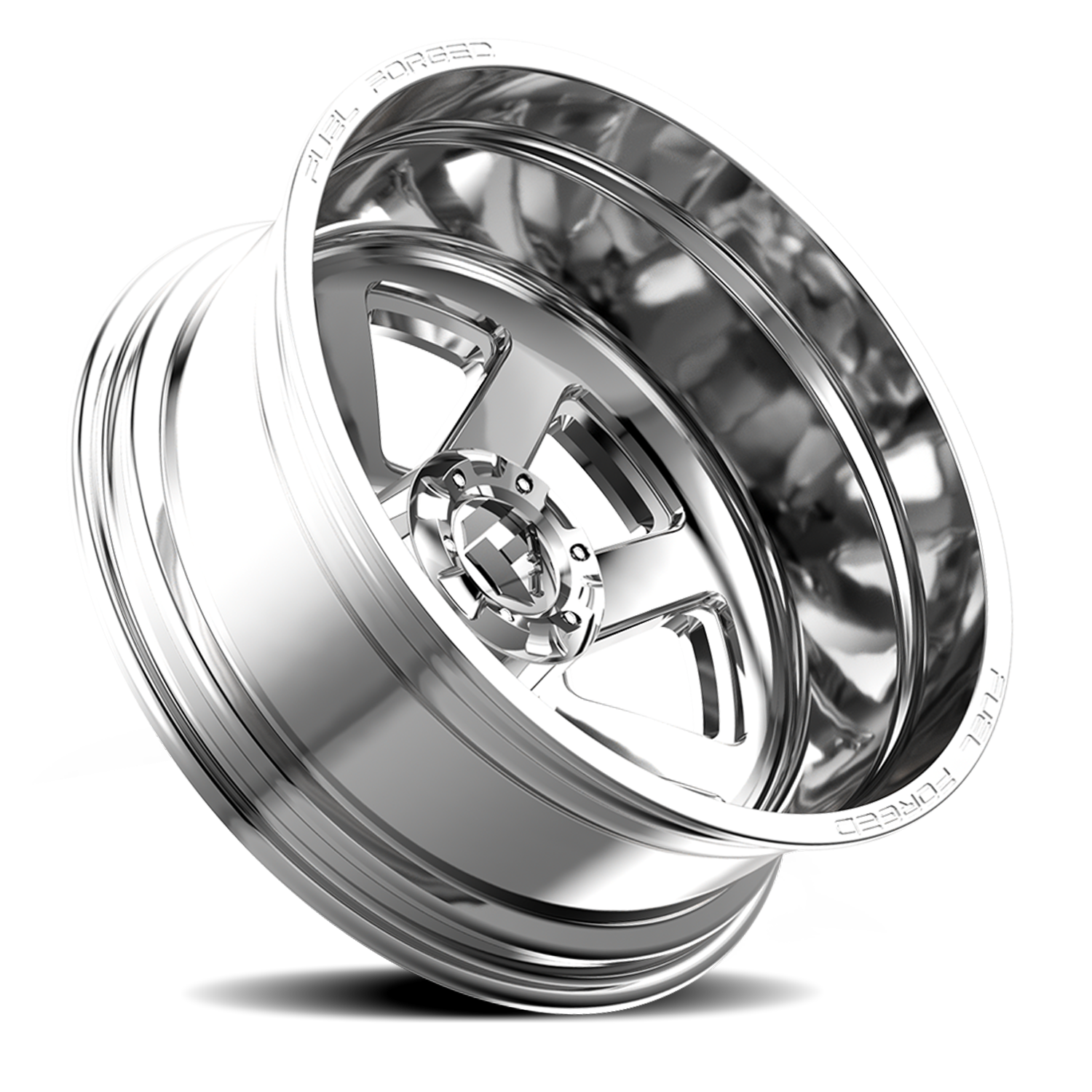 Dually 22X8.5 FF09D Dually DE09 PO Polished Fuel Off Road Wheels-7