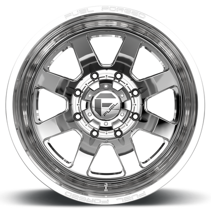 Dually 22X8.5 FF09D Dually DE09 PO Polished Fuel Off Road Wheels-8