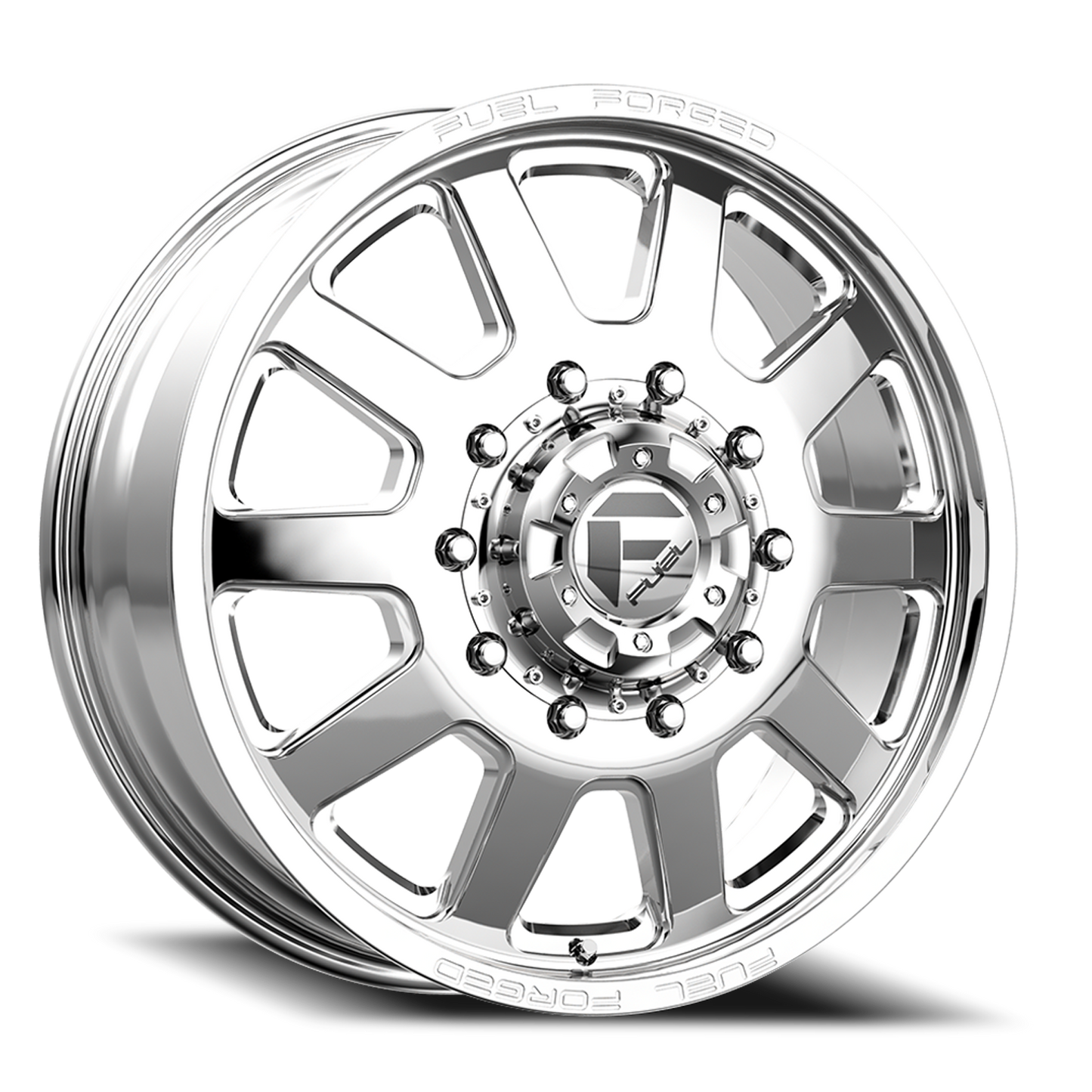 Dually 22X8.5 FF09D Dually DE09 PO Polished Fuel Off Road Wheels-3