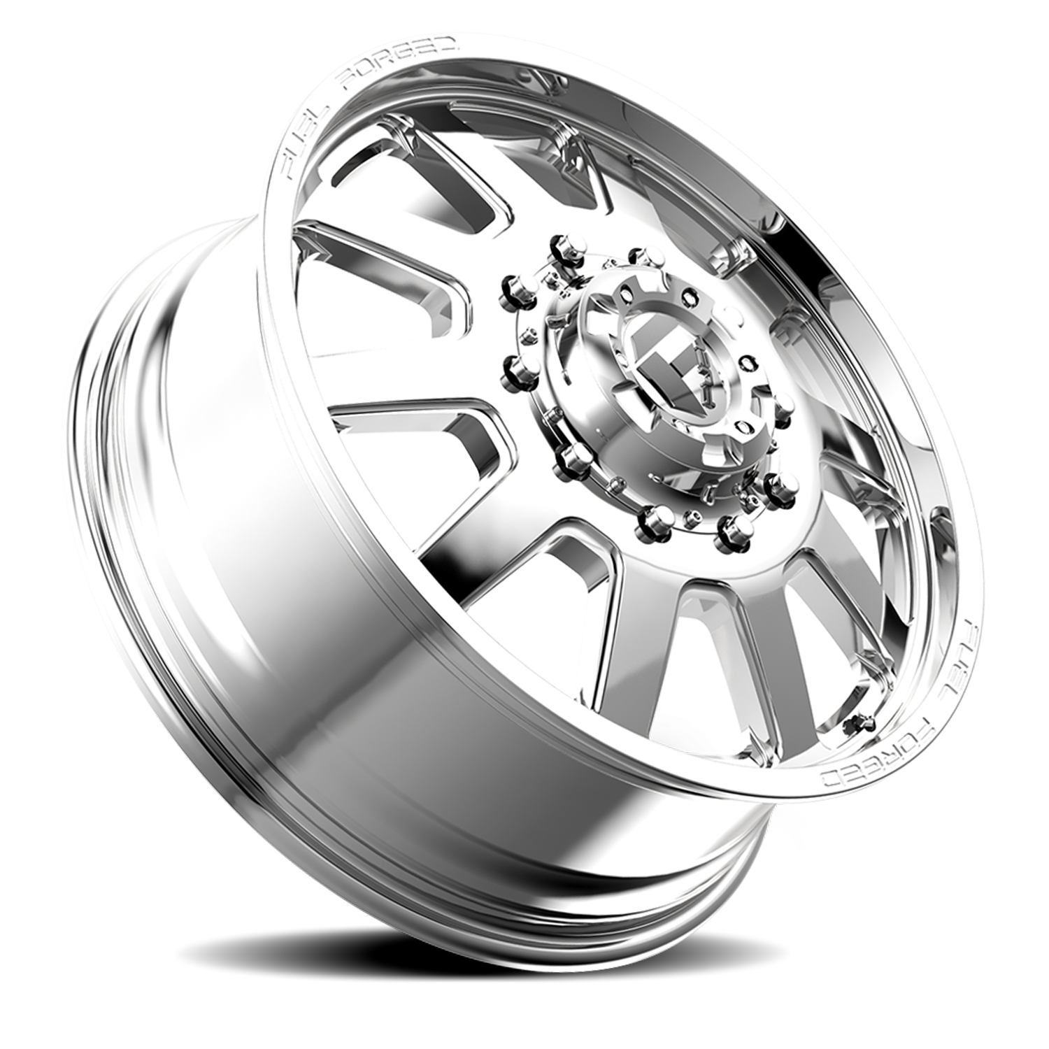 Dually 22X8.5 FF09D Dually DE09 PO Polished Fuel Off Road Wheels-4