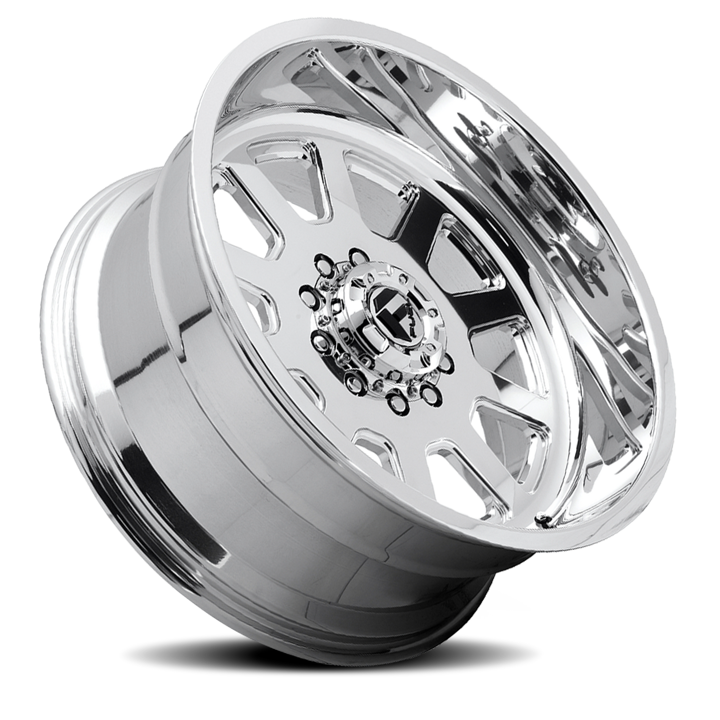 Dually 24X12 FF09D Dually DE09 Super Single PO Polished Fuel Off Road Wheels-7