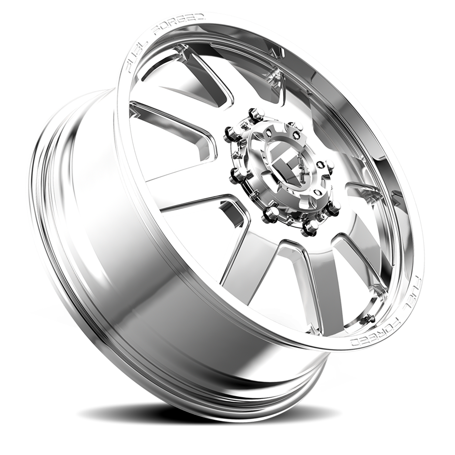 Dually 24X8.25 FF09D Dually DE09 PO Polished Fuel Off Road Wheels-16