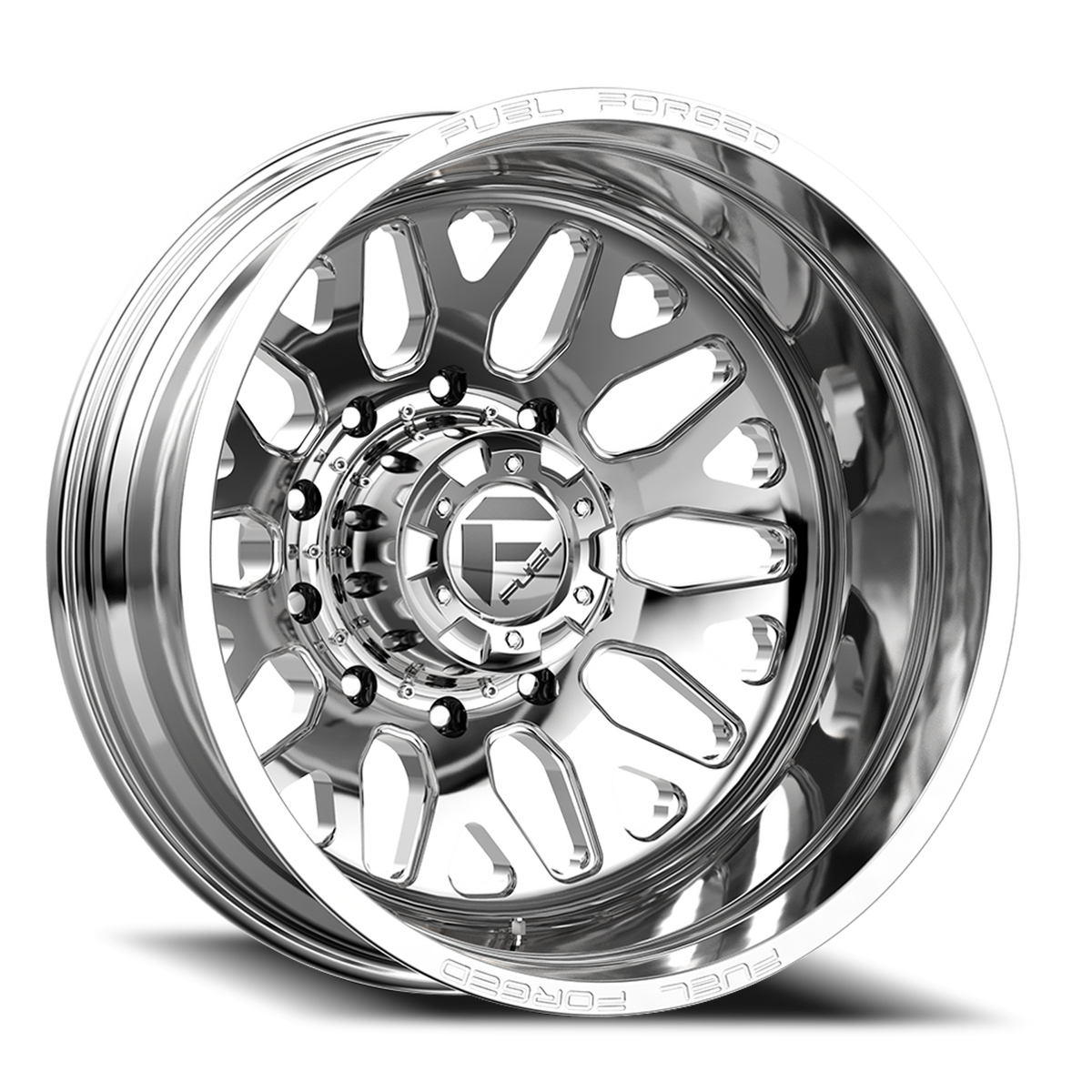 Dually 20X8.25 FF19D Dually DE19 PO Polished Fuel Off Road Wheels-12