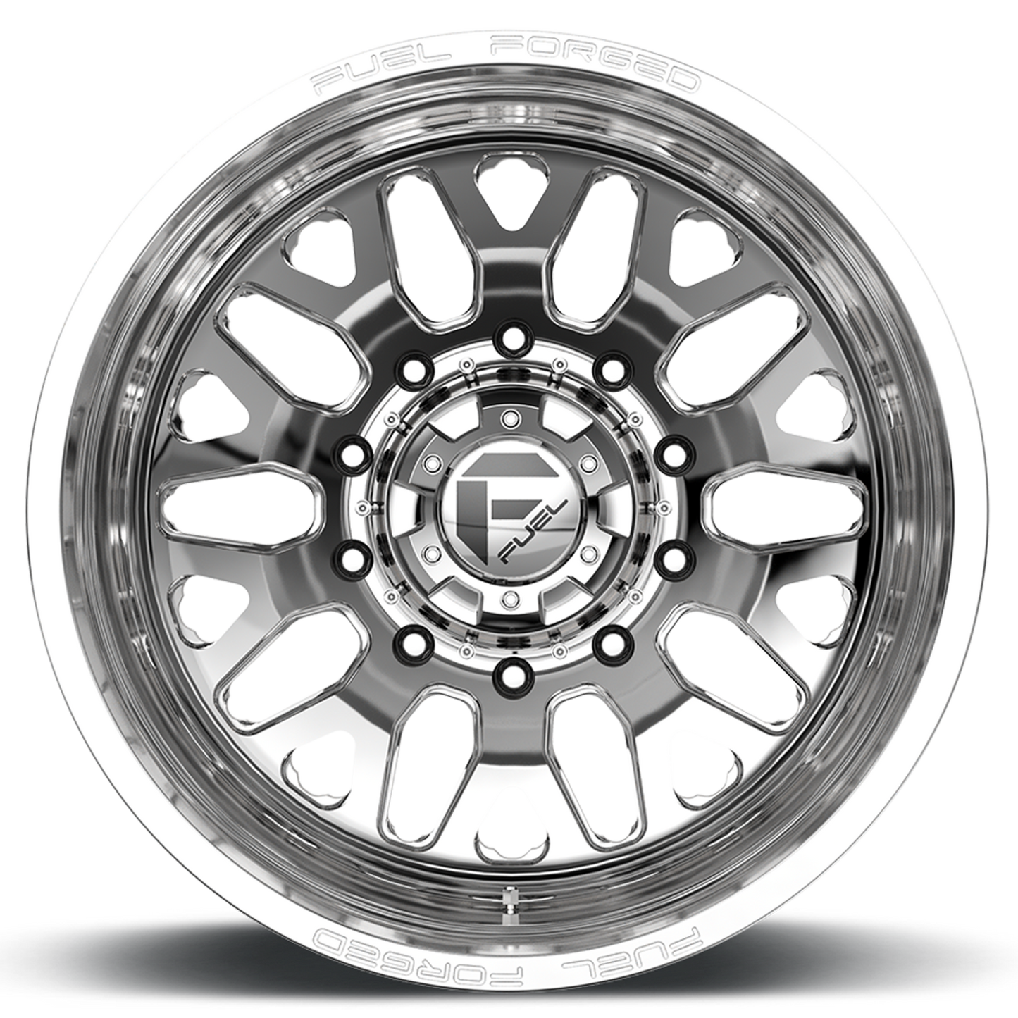 Dually 20X8.25 FF19D Dually DE19 PO Polished Fuel Off Road Wheels-8