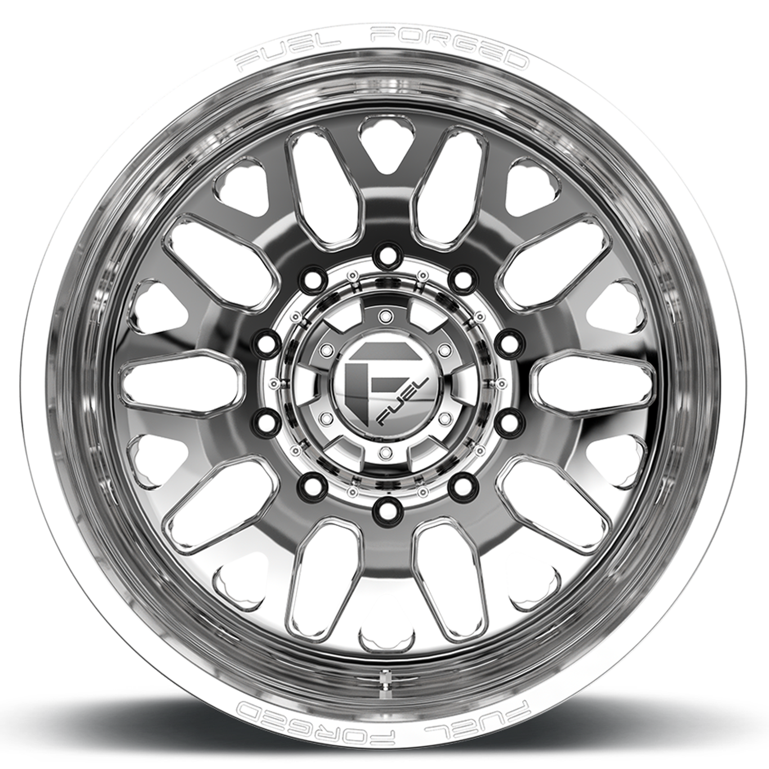 Dually 20X8.25 FF19D Dually DE19 PO Polished Fuel Off Road Wheels-2