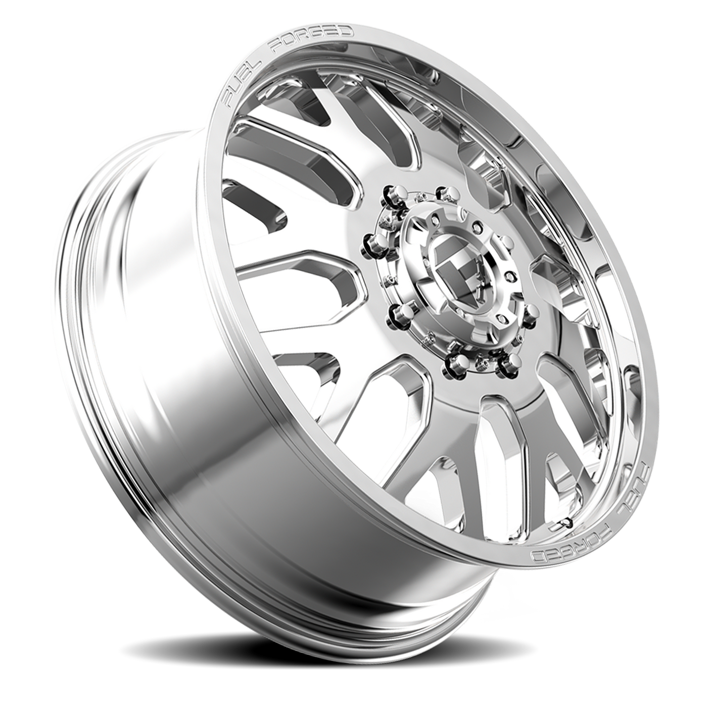 Dually 20X8.25 FF19D Dually DE19 PO Polished Fuel Off Road Wheels-4