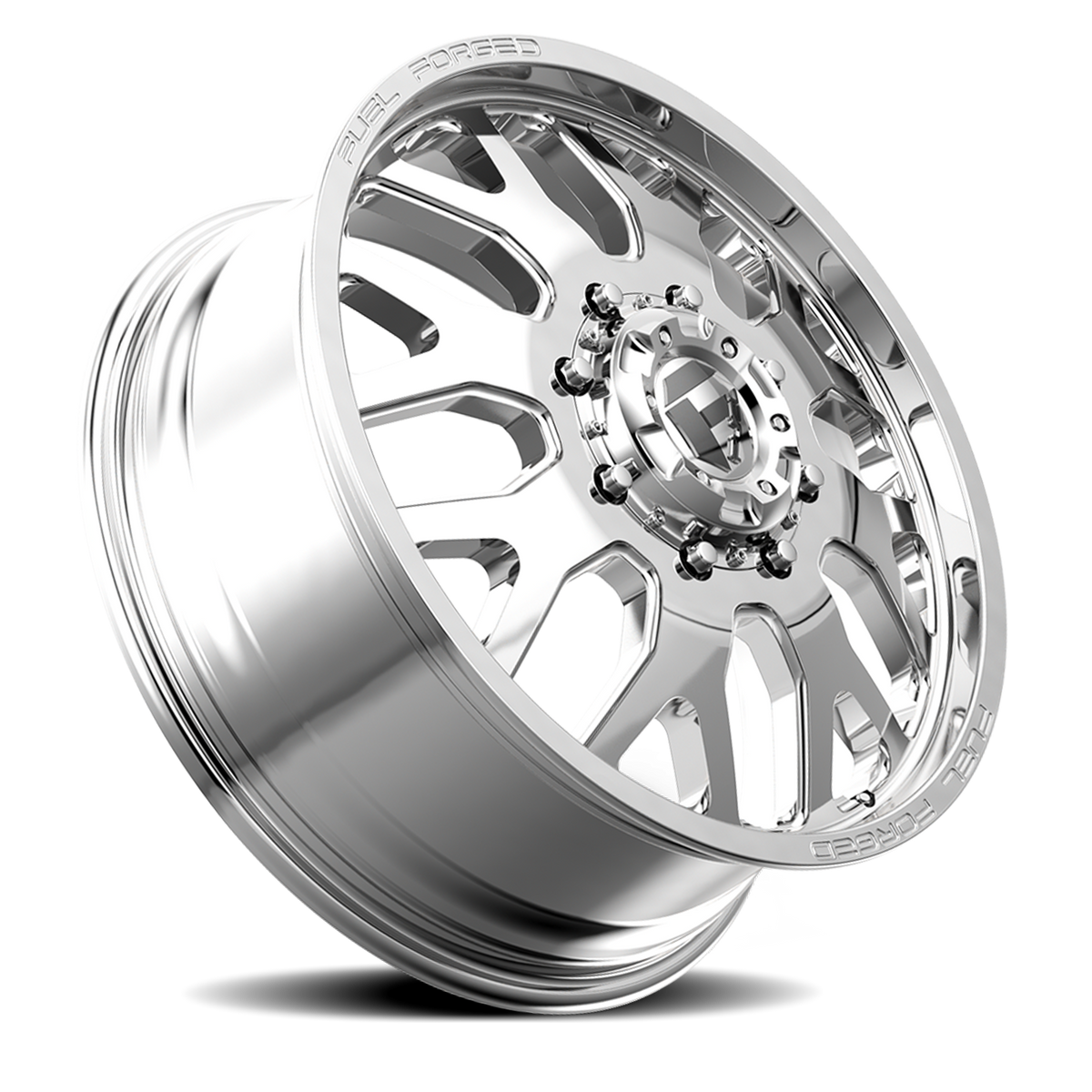 Dually 20X8.25 FF19D Dually DE19 PO Polished Fuel Off Road Wheels-4