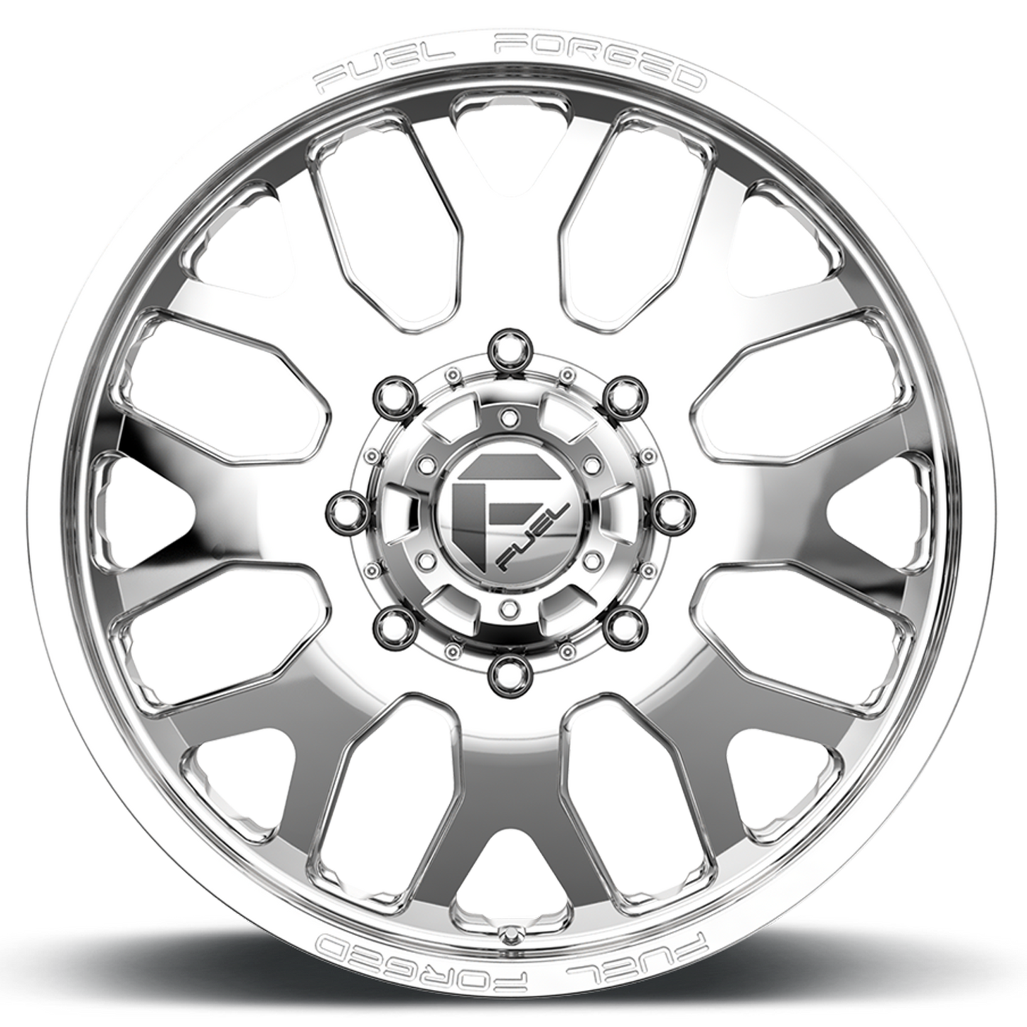 Dually 20X8.25 FF19D Dually DE19 PO Polished Fuel Off Road Wheels-5