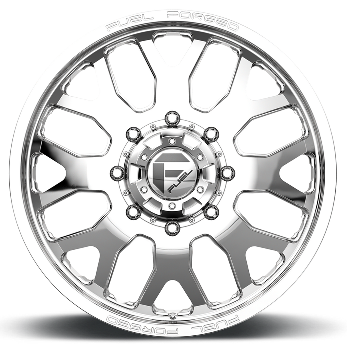 Dually 20X8.25 FF19D Dually DE19 PO Polished Fuel Off Road Wheels-5