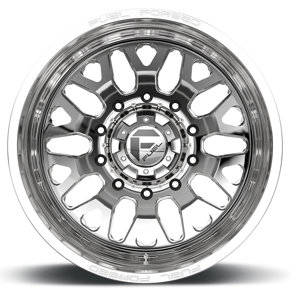 Dually 24X8.25 FF19D Dually DE19 PO Polished Fuel Off Road Wheels-2