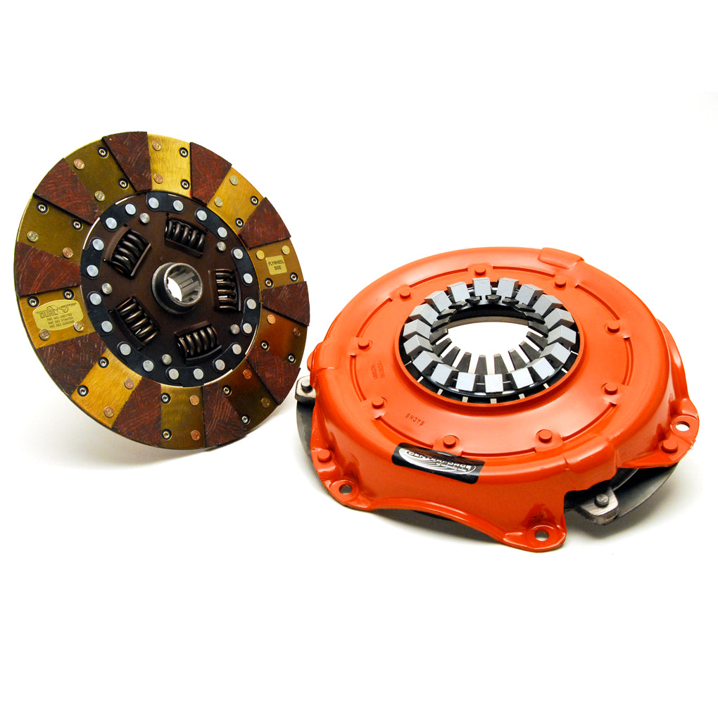 High Performance Clutch Pressure Plate and Disc Set 529 ft/lbs Capacity 10.4 Inch Diameter 10-Spline Fits Jeep Trucks 6/8 Cyl Dual Friction Centerforce